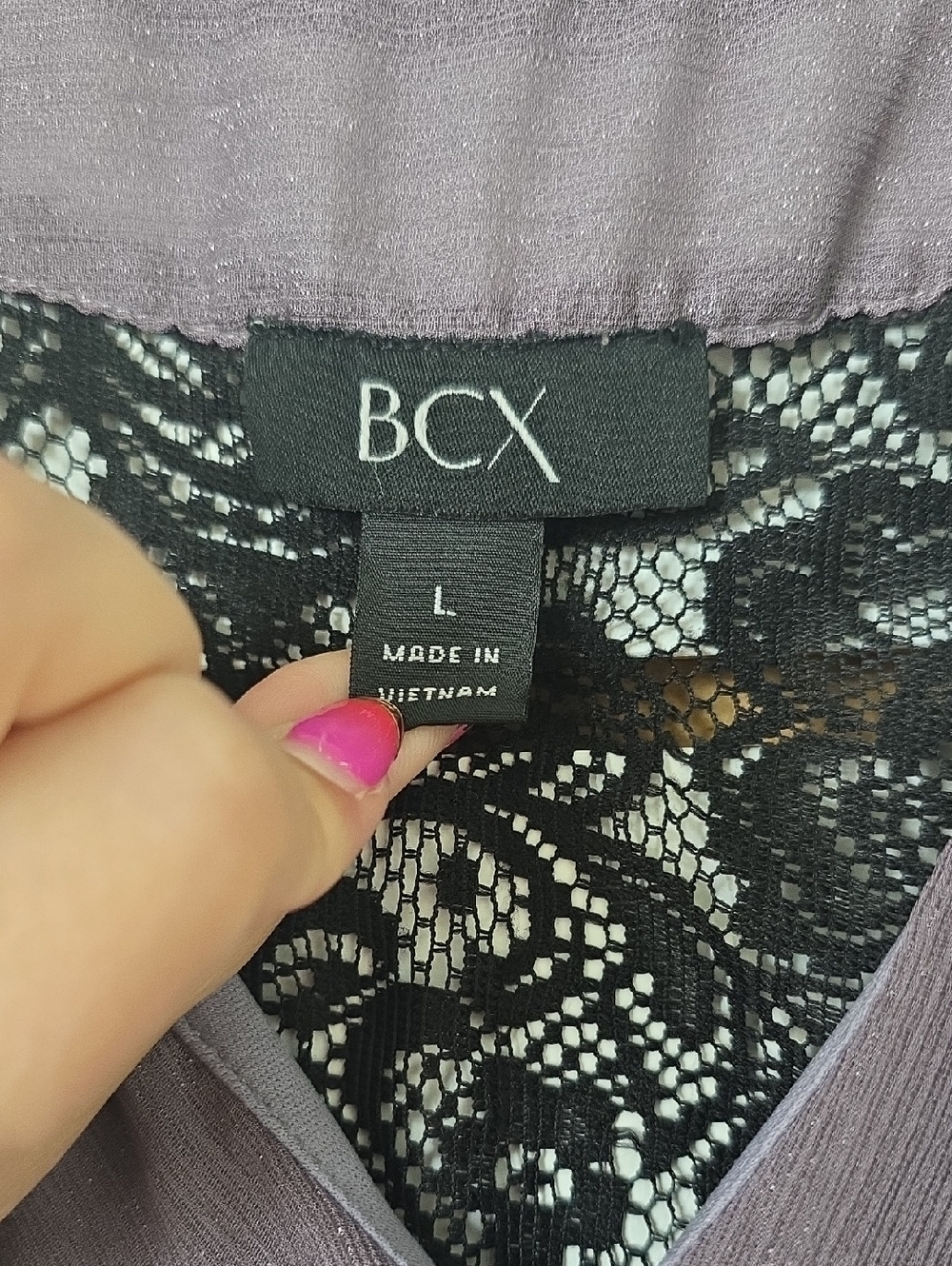 BCX Ruffle Front Sleeveless Blouse - Picture 6 of 6